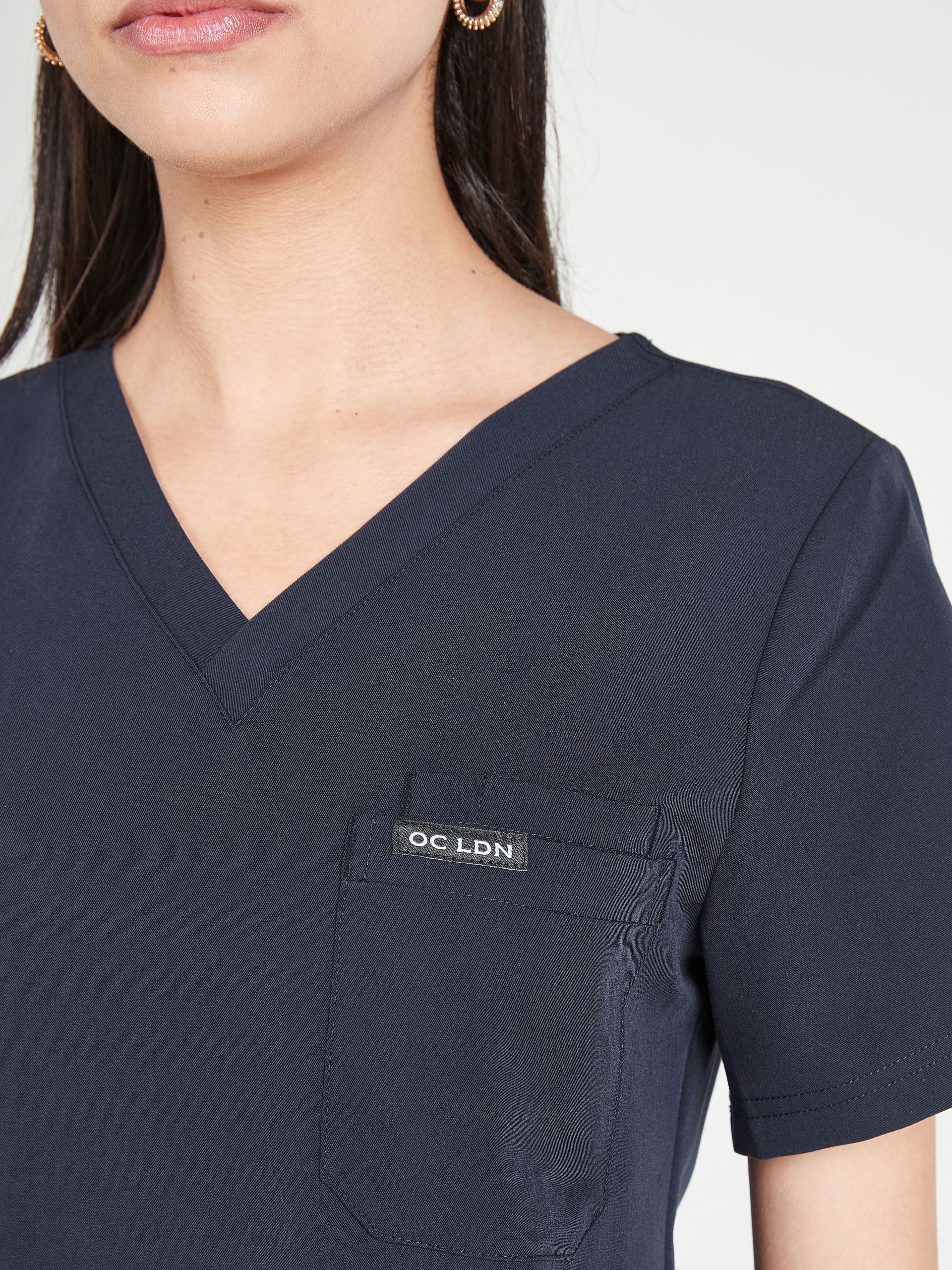 Women's Jovi Scrub Top - Navy Blue