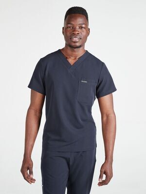 Men's Jovi Scrub Top - Navy Blue