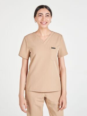 Women's Luna Scrub Top - Coffee Cream Women's Luna Scrub Top - Coffee Cream