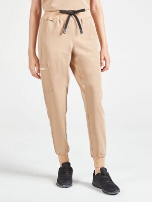 Women's Luna Scrub Joggers - Coffee Cream