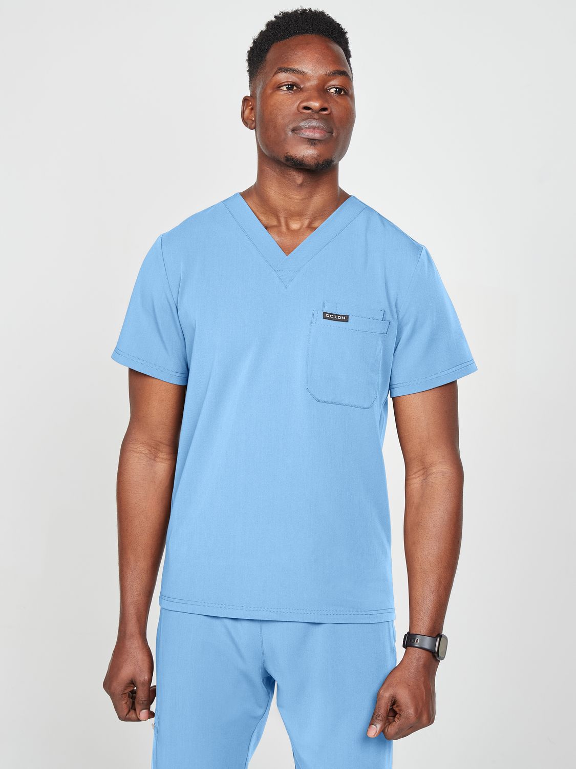 Men's Scrub Top - Sky Blue