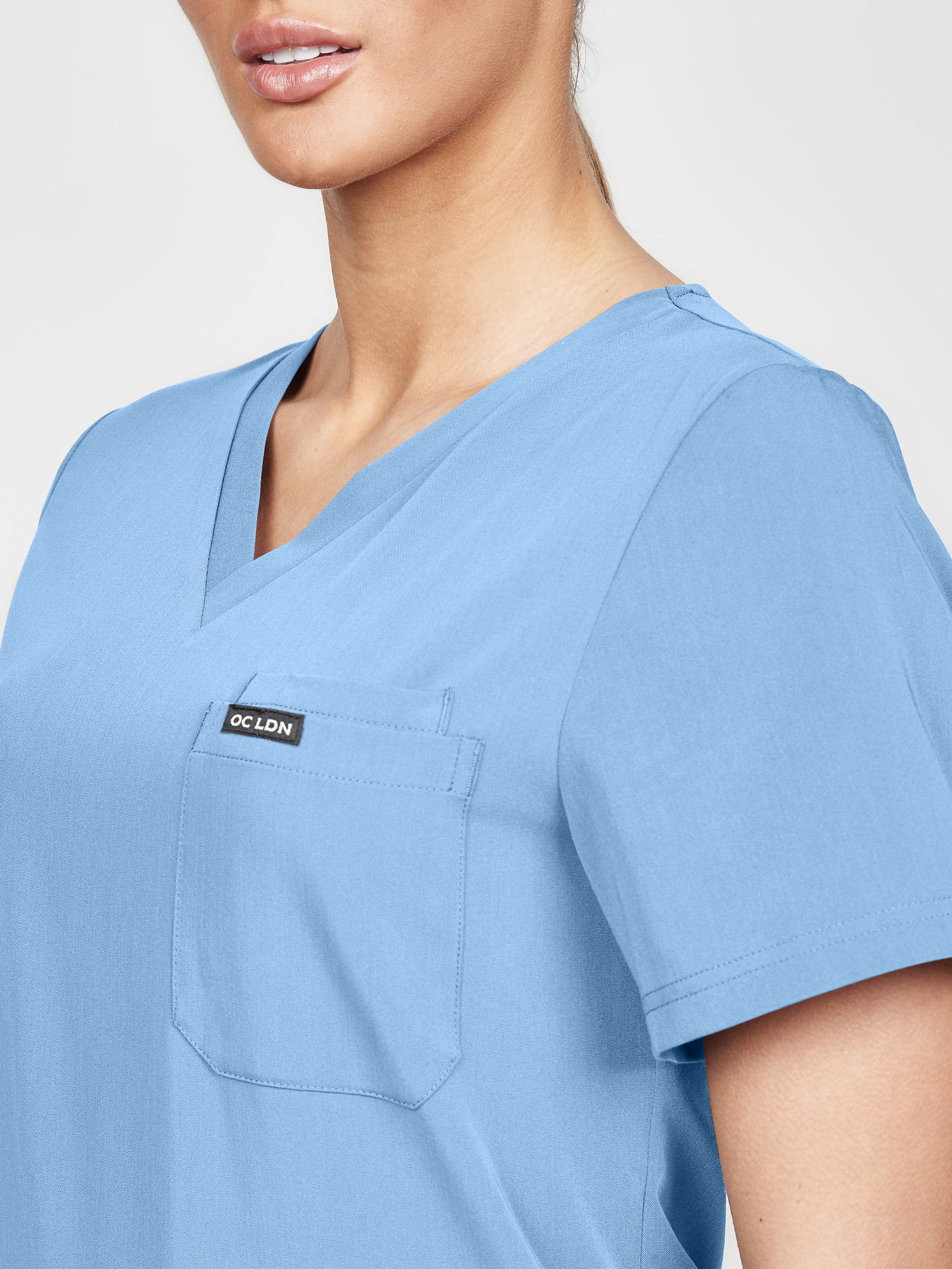 Women's Scrub Top - Sky Blue