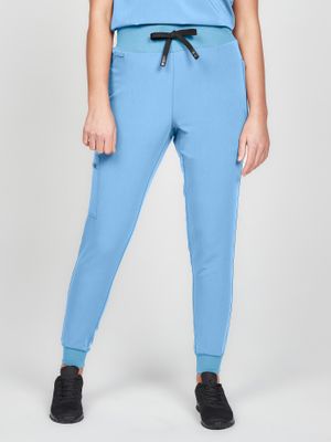 Women's Scrub Joggers - Sky Blue