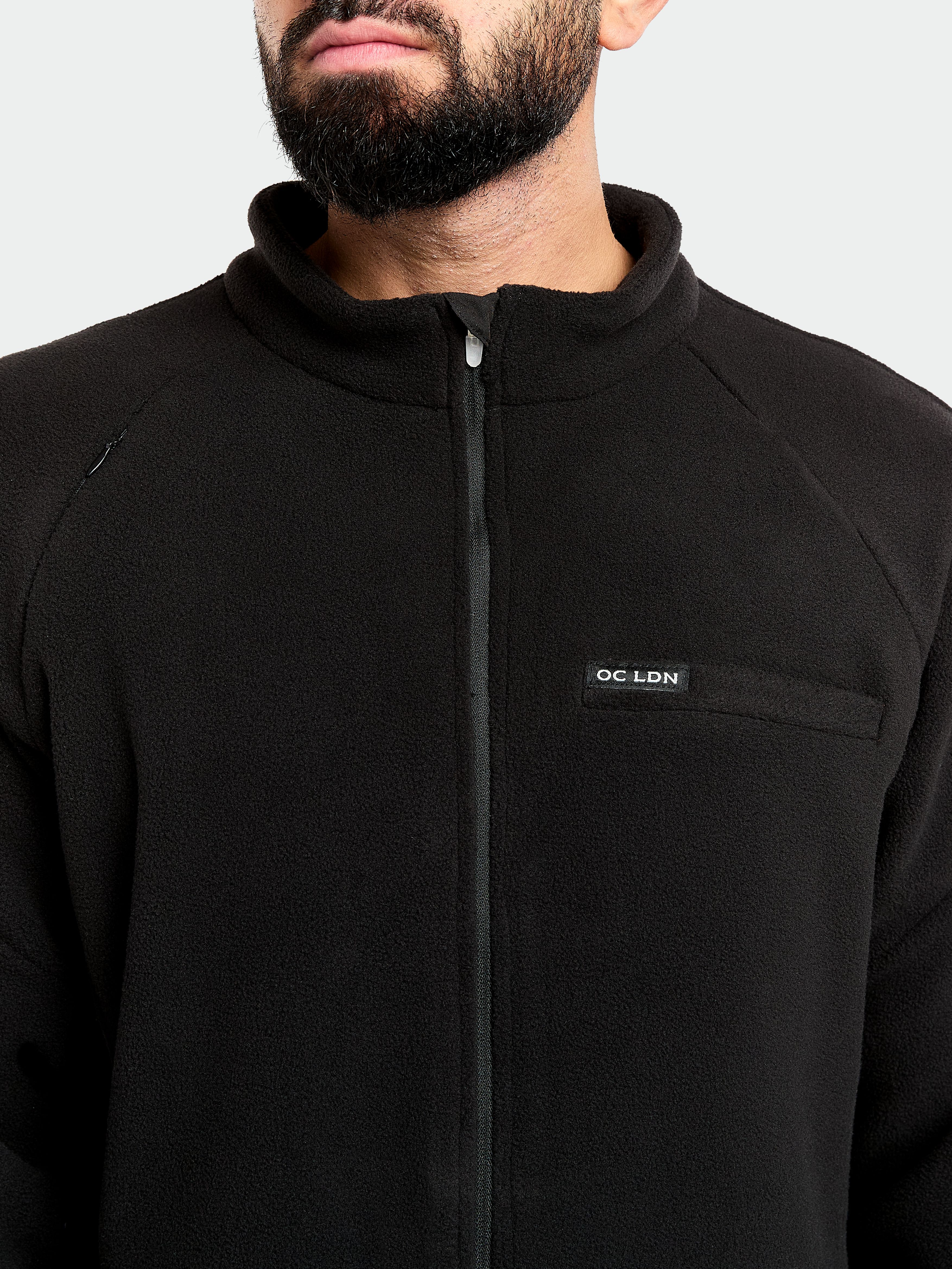 Men's Fleece Jacket - Black