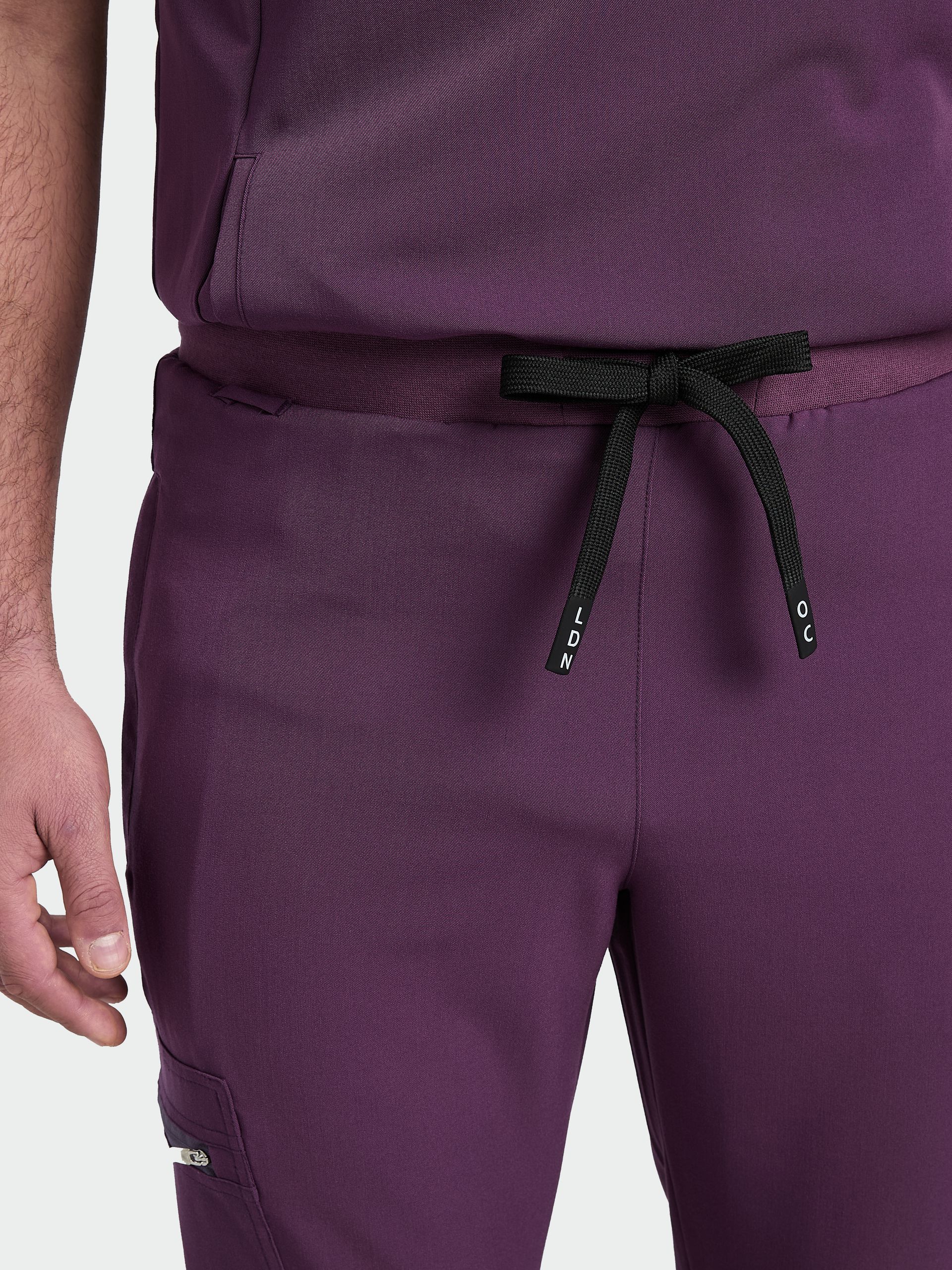Men's Scrub Trousers - Wild Plum