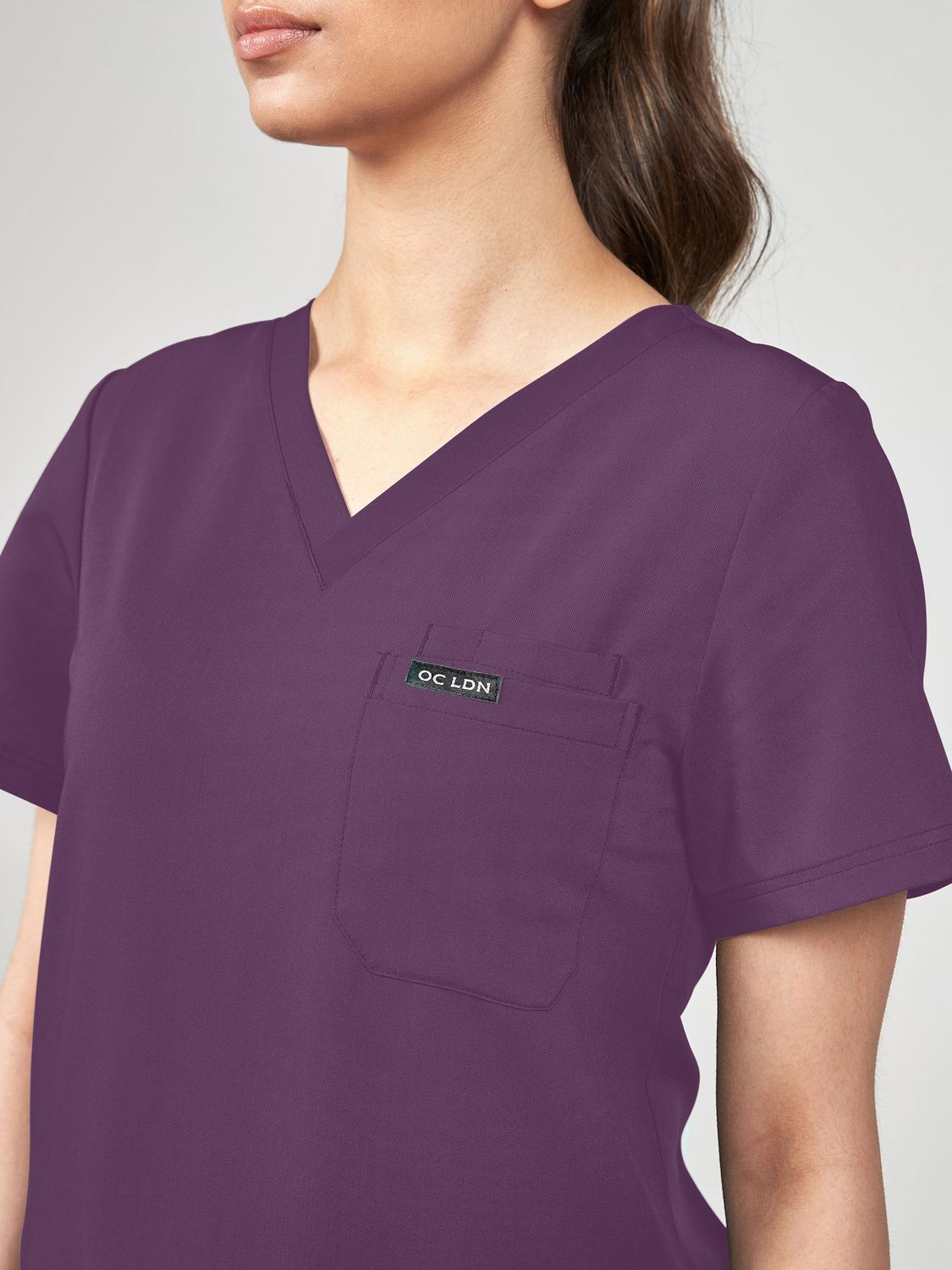 Women's Scrub Top Wild Plum
