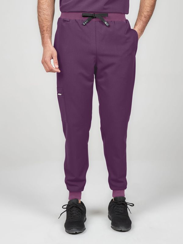 Men's Scrub Joggers - Wild Plum