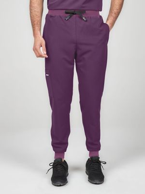 Men's Scrub Joggers - Wild Plum