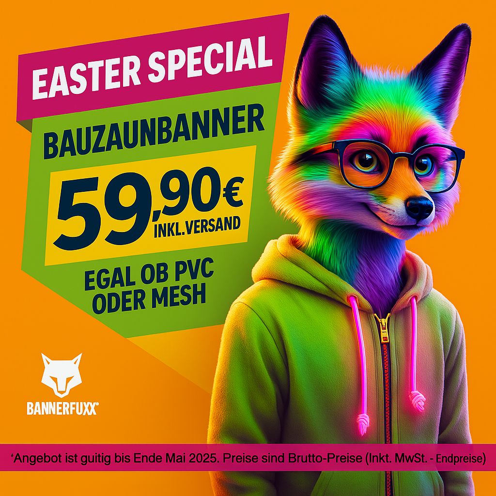 Bauzaunbanner Easter Special