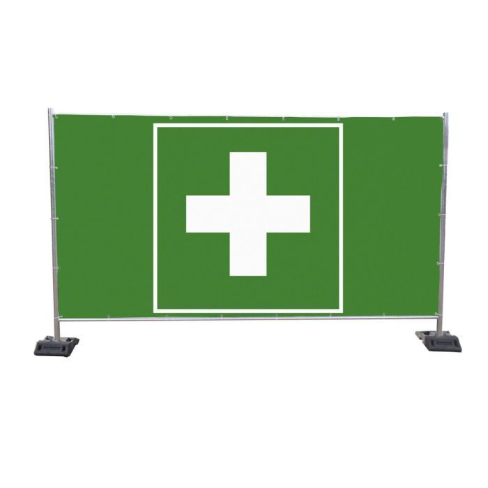 Bauzaunbanner Erste Hilfe