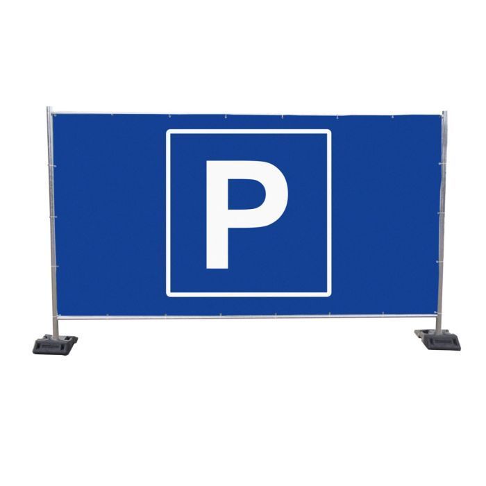 Bauzaunbanner Parkplatz