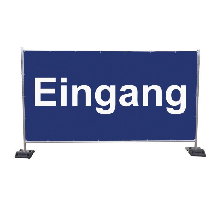 Bauzaunbanner Eingang