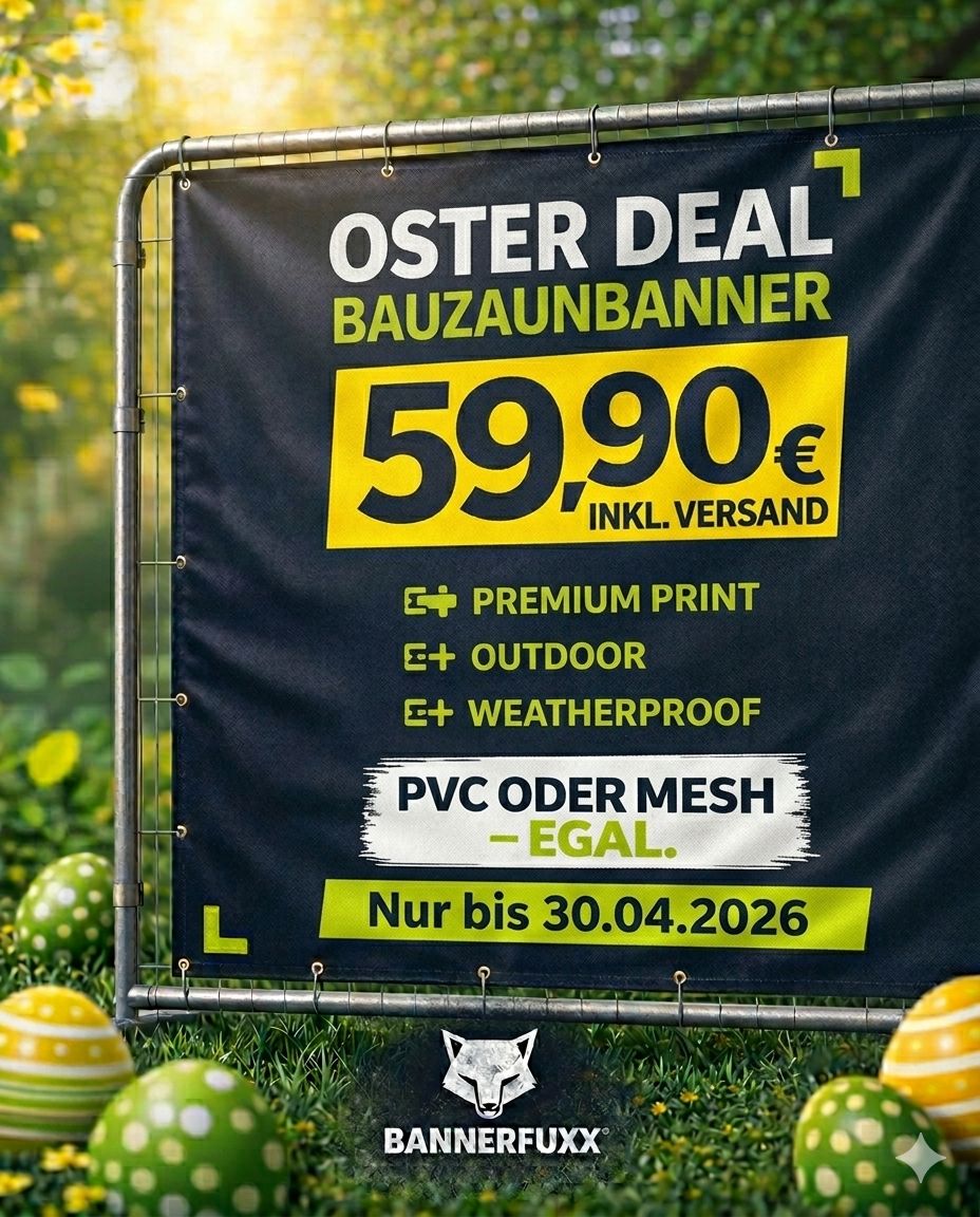 Bauzaunbanner Oster Deal