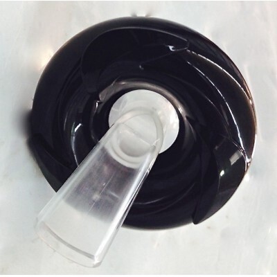 Pepperleaf Neck Jet 3&quot; Black&quot;Clear Threaded