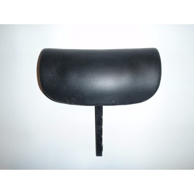 Pillow Headrest Adjustable Black Cushion w/ Mounting Post Classic Series