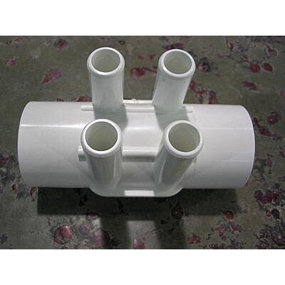 Manifold 4 Port 2&quot;spg x 2&quot;spg x 3/4&quot;barb