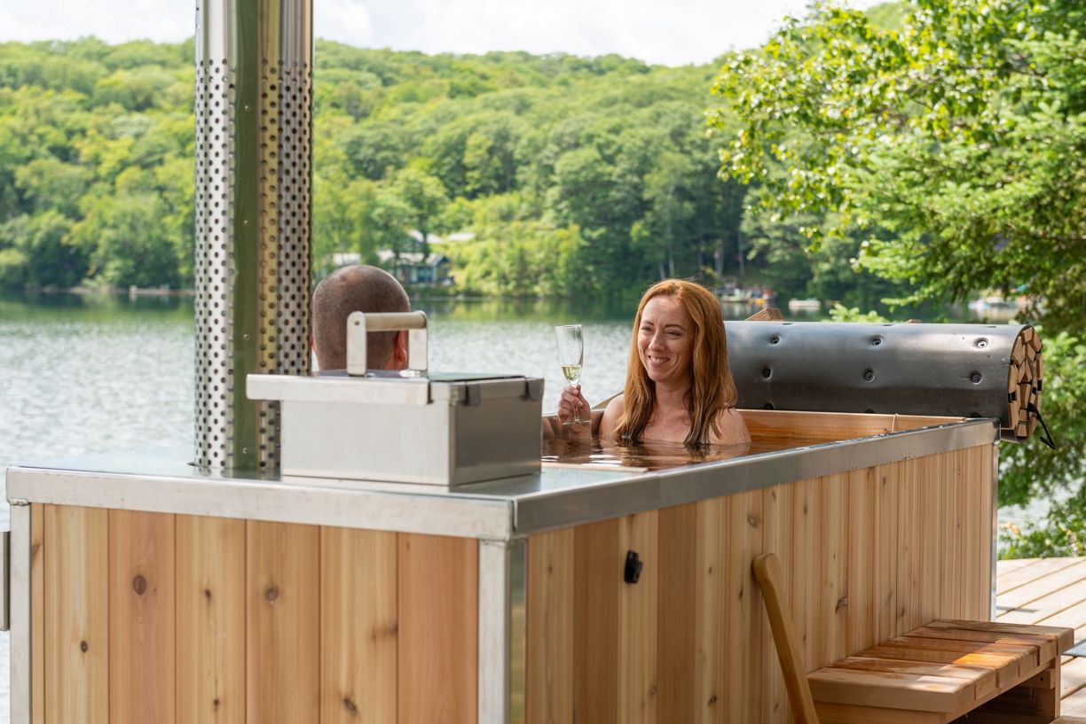 Cascade Hot Tub PG Special Package (3x7 off grid aluminum/cedar interior)