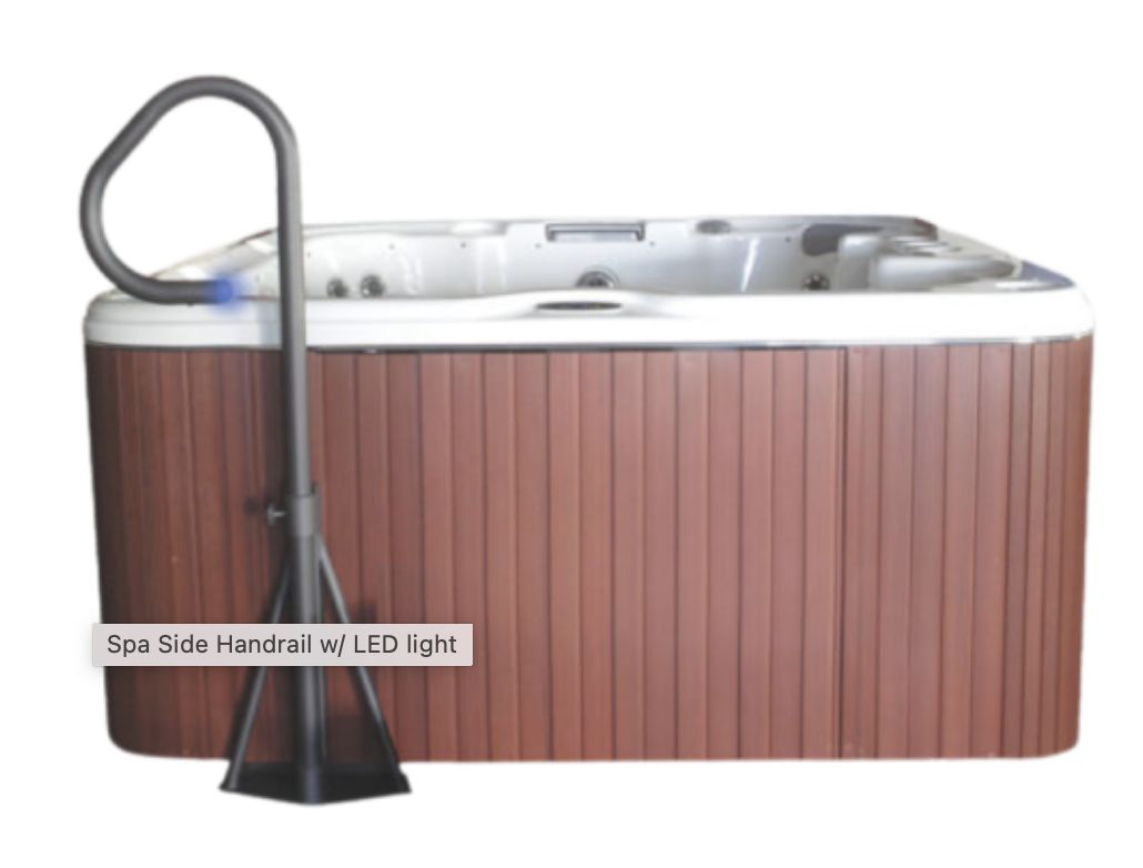 Handrail - Cover Valet Spa Side LED with undermount base