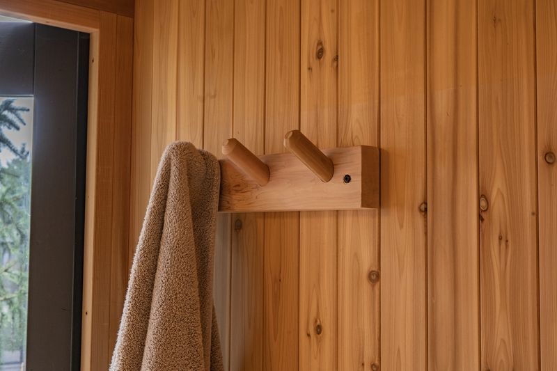 Visscher Sauna Towel Rack