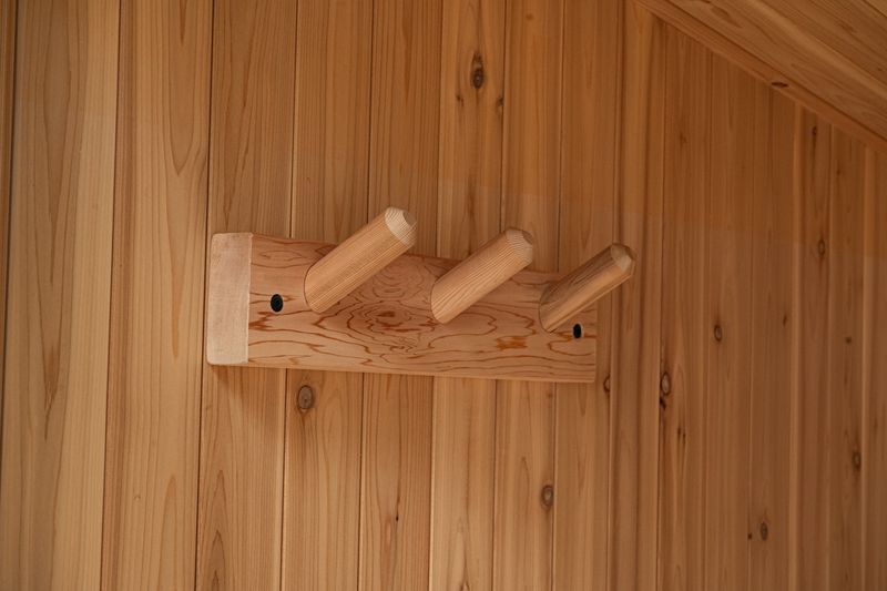 Visscher Sauna Towel Rack