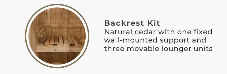 Visscher Sauna Backrest