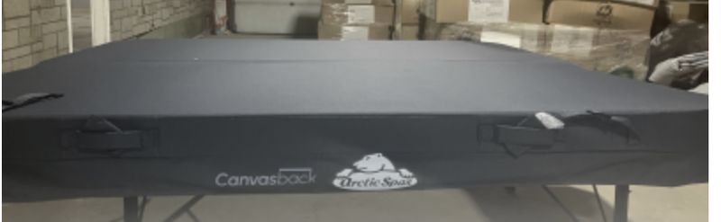 Arctic Spas 1/2 Cover Skin for Swim Spas 8 x 14  - Grey - Canvas