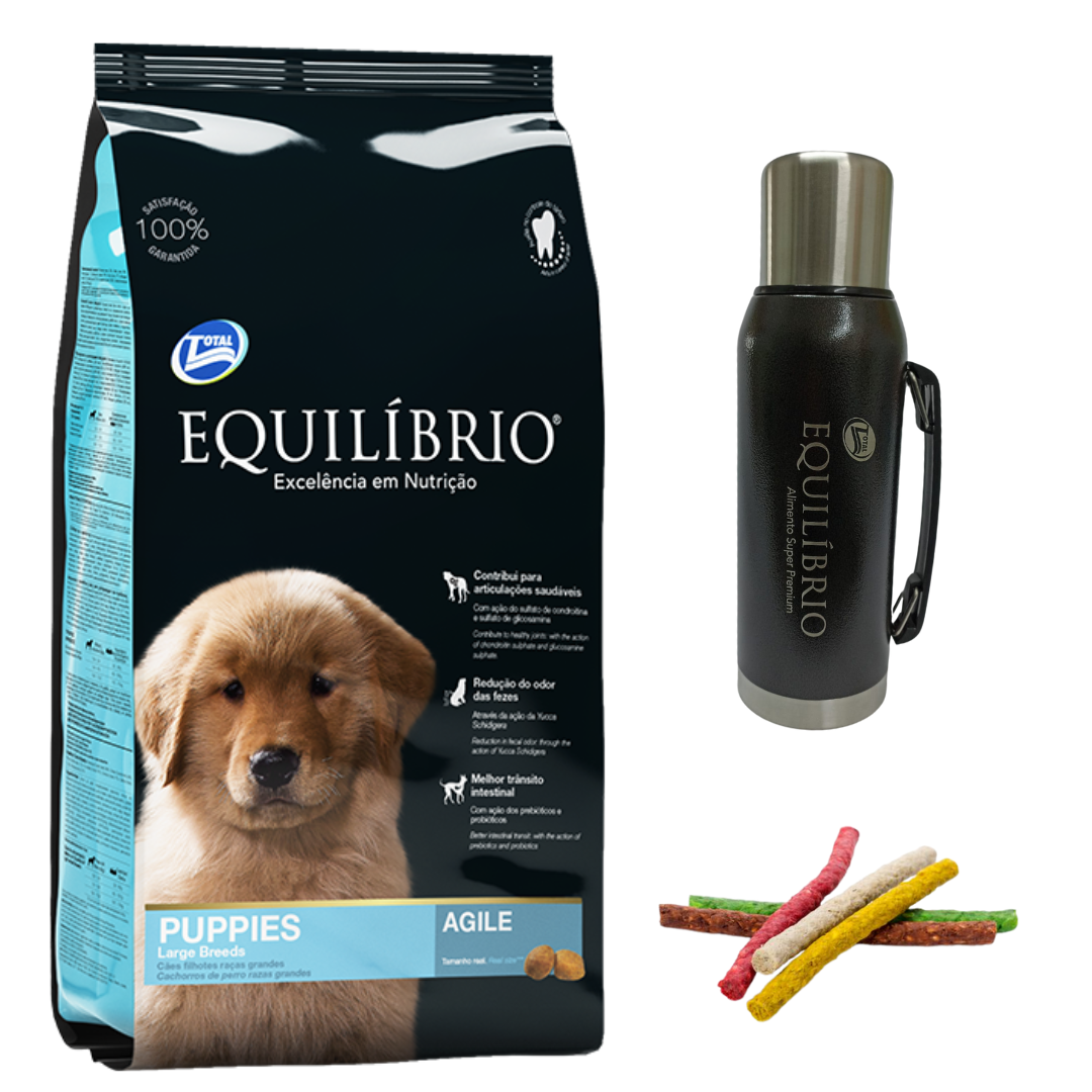 Equilibrio Cachorro Raza Grande 15kg + Regalos