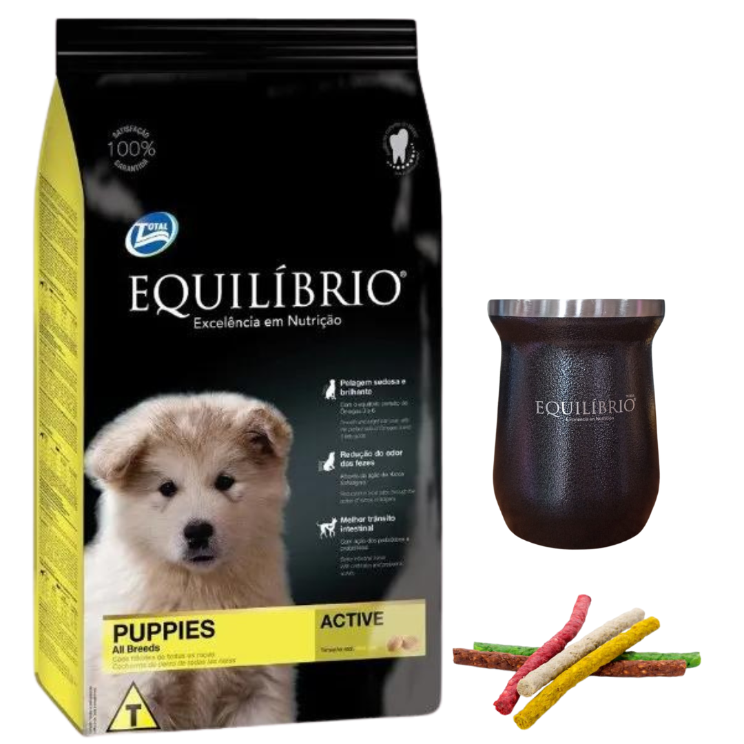 Equilibrio Cachorro Todas Las Razas 18kg + Regalos