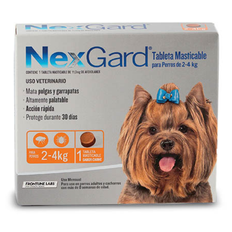 Nexgard 2-4kg 1 Tableta Masticable