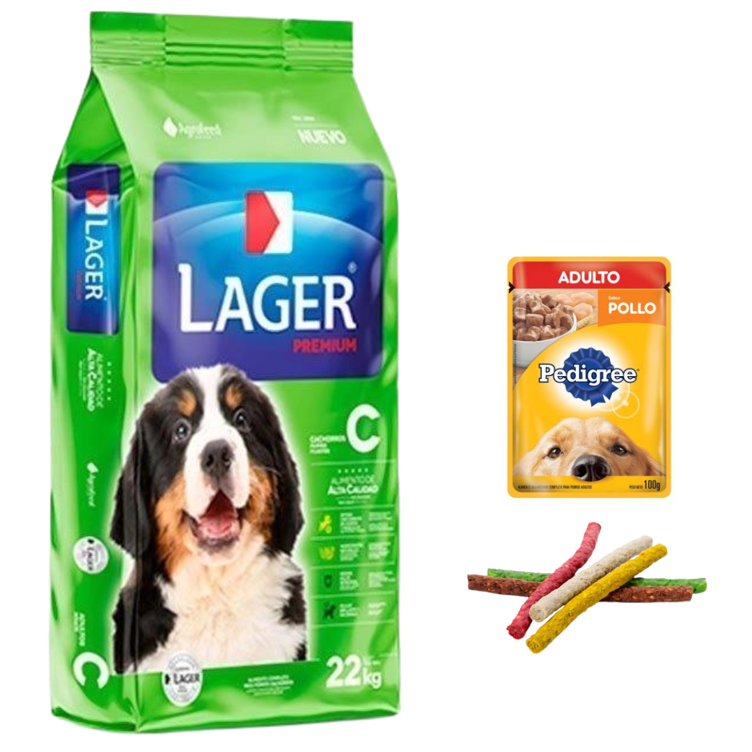 Lager Cachorro 22kg + Regalos
