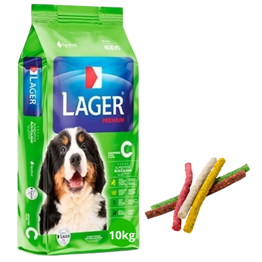 Lager Cachorro 10kg + Snacks