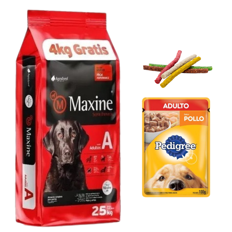 Maxine Adulto 21kg + 4kg Gratis + Regalos