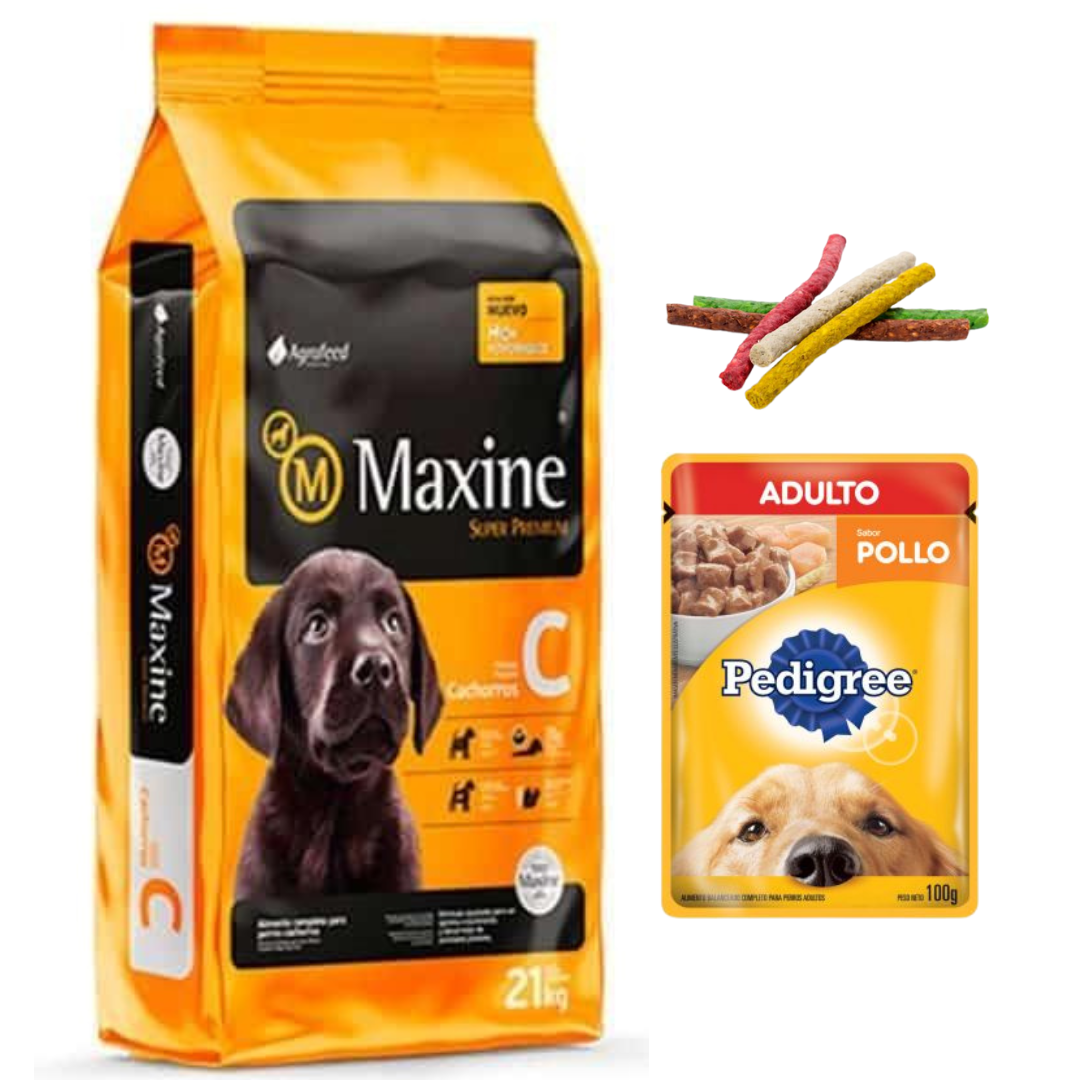 Maxine Cachorro 21kg + Regalos