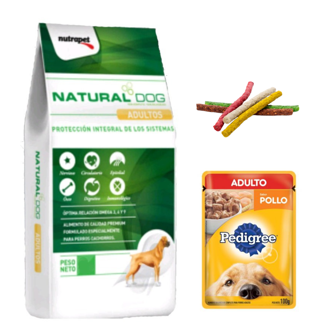 Natural Dog Adulto 22kg + Regalos