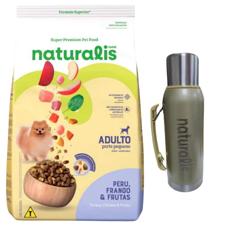 Naturalis Perros Adultos Pequeños Pollo/Pavo/Frutas 10kg + Regalo