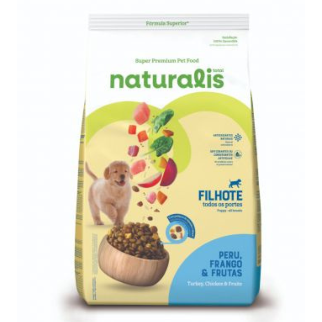 Naturalis Perros Cachorros Pollo/Pavo/Frutas 2.5kg