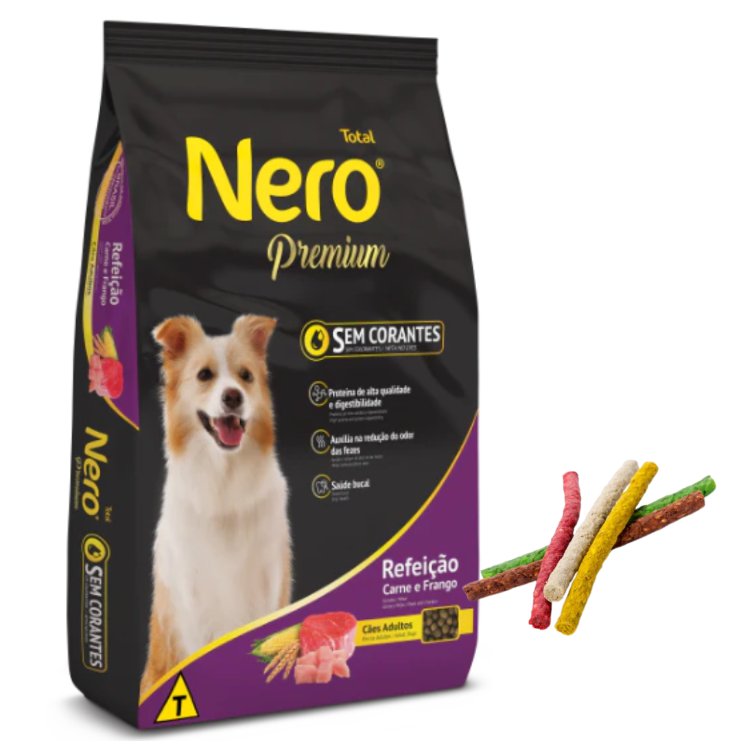 Nero Premium Adulto 10.1kg + Snacks