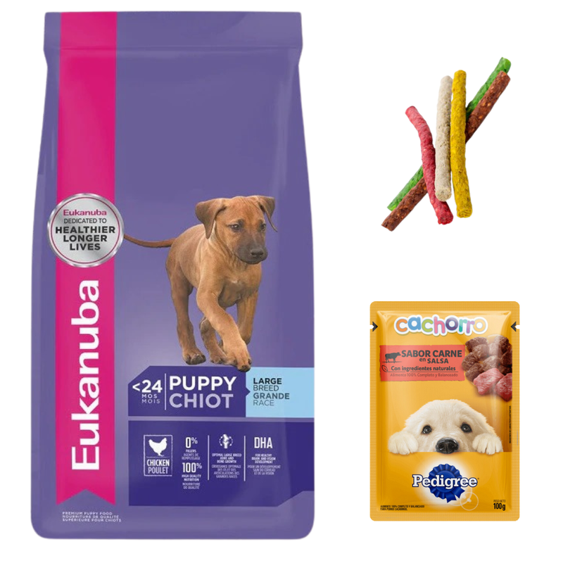 Eukanuba Cachorro Razas Grandes 15kg + Regalos