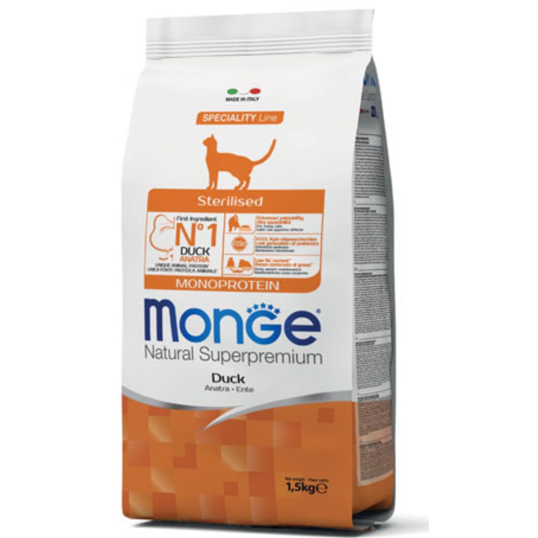 Monge Gato Monoproteina Castrado Pato 1.5kg