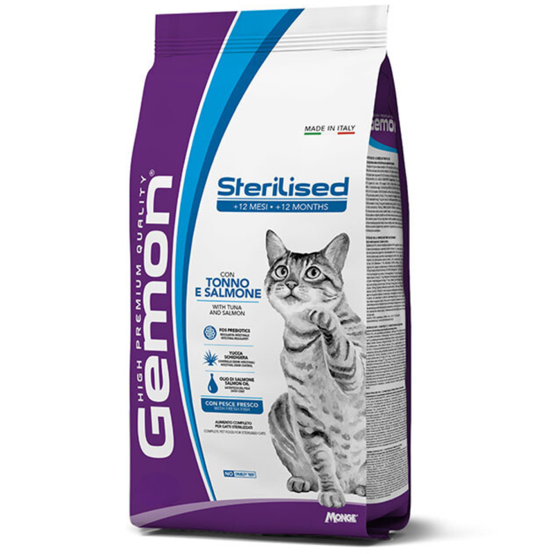 Gemon Gato Castrado Atún y Salmon 2kg