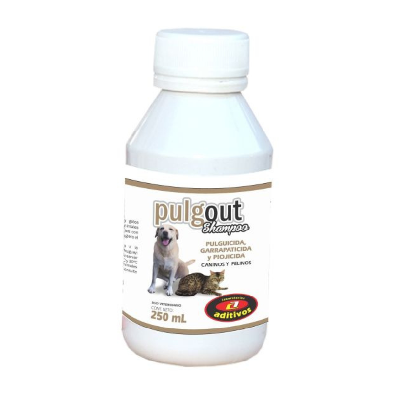 Shampoo PulgOut Pulgas y Garrapatas 250cc