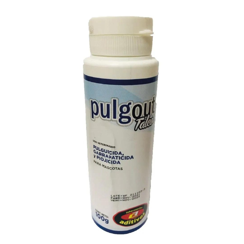 Talco PulgOut Pulgas y Garrapatas 100gr