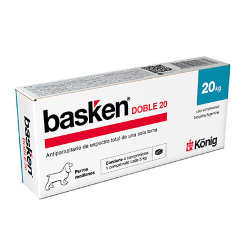 Basken Doble 20 Caja 4 Comprimidos 5kg c/u