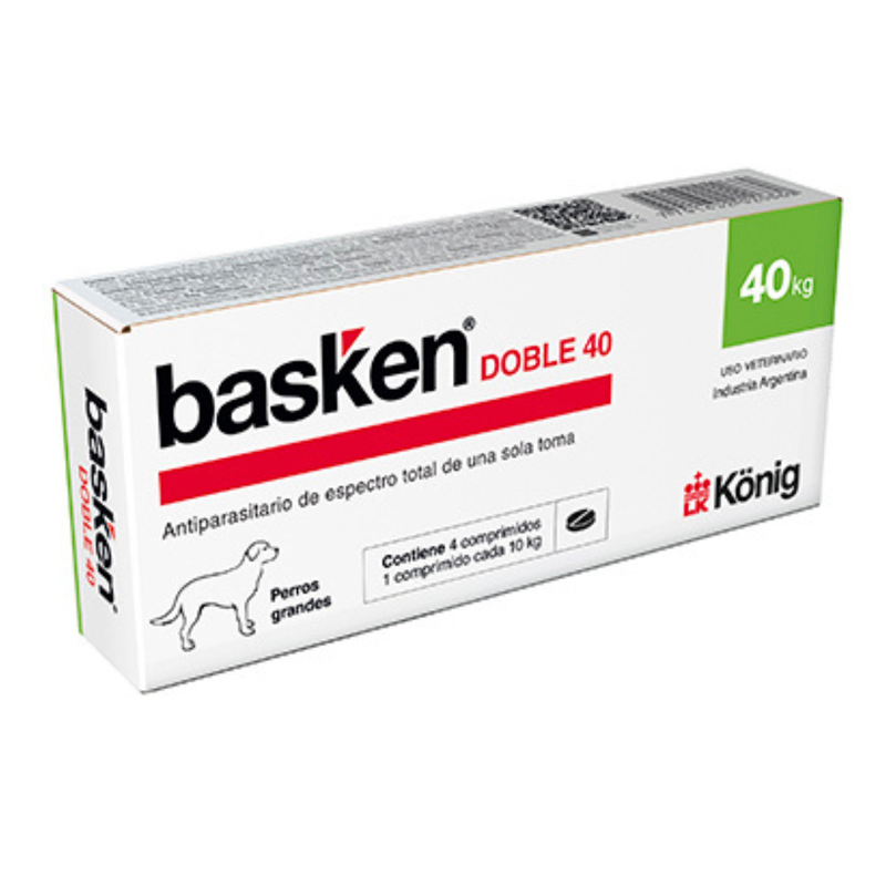 Basken Doble 40 Caja 4 Comprimidos 10kg c/u