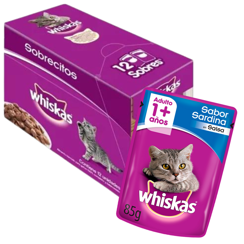 Whiskas Pouch 85Gr. Sardina 12un.