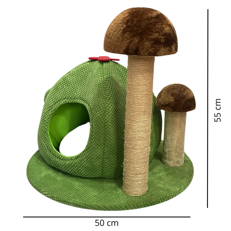 Mueble Igloo/Rascador Gato - Alto 55cm