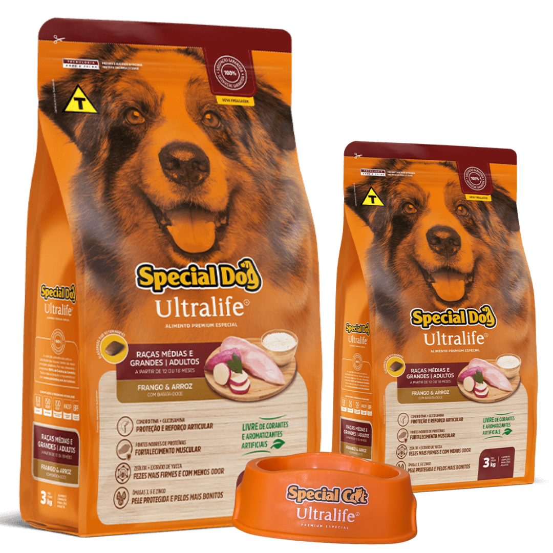 Special Dog Ultralife Adulto 15kg + 3kg Gratis + Regalos