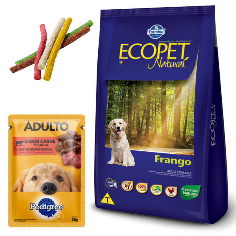 Ecopet Perros Adultos 20kg + Regalos