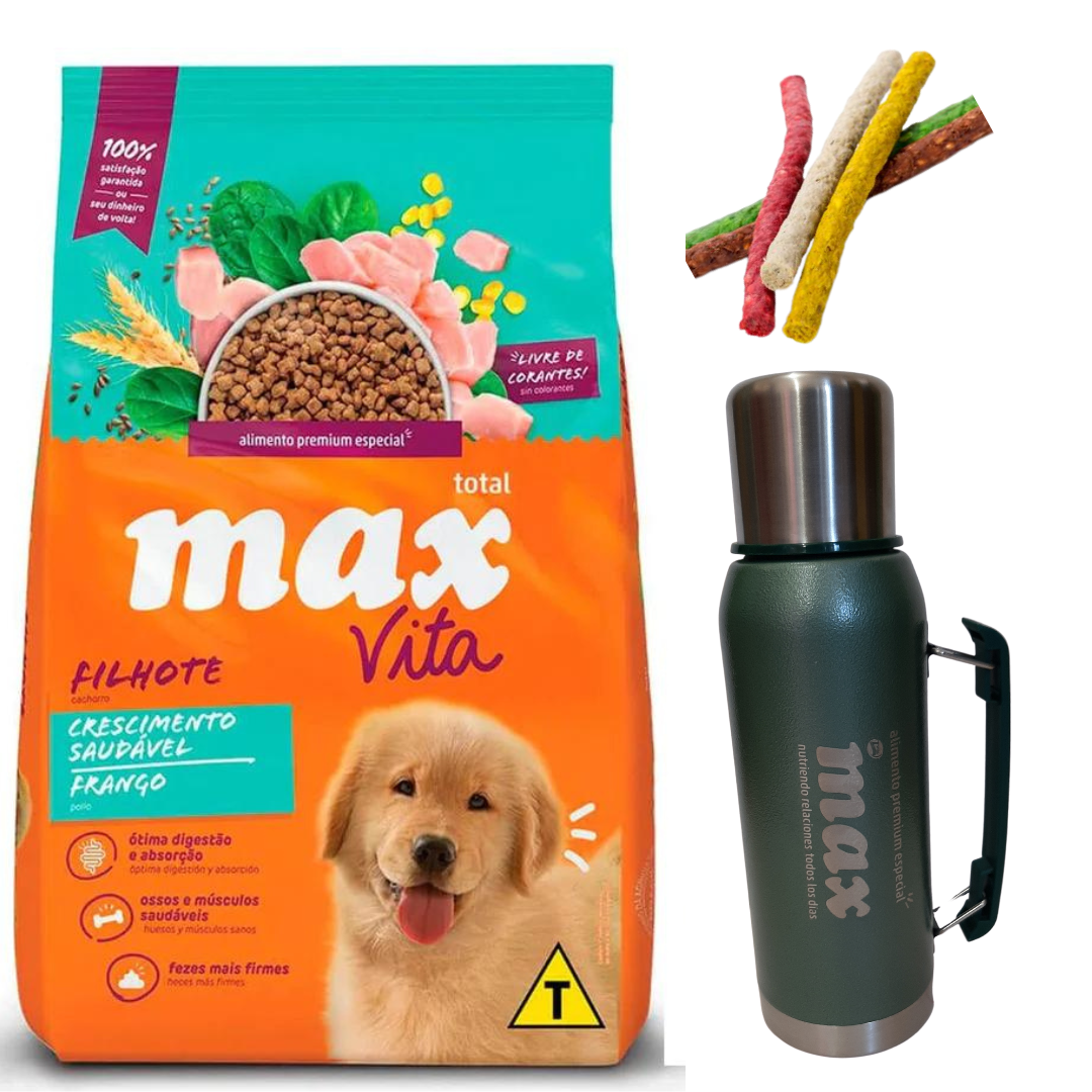 Max Cachorro Pollo 20kg + 2 kg Gratis + Regalos