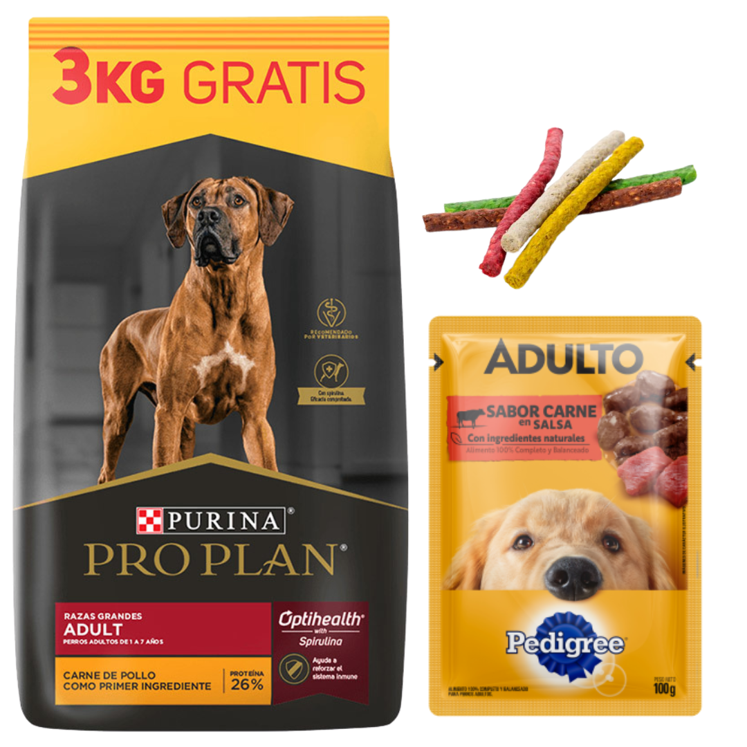 Pro Plan Perro Adulto Raza Grande 18kg + Regalos
